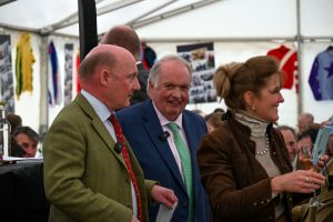 James Tanner, David Minton& Clare Rowson at presenting at the Eyton Races Centenary Lunch